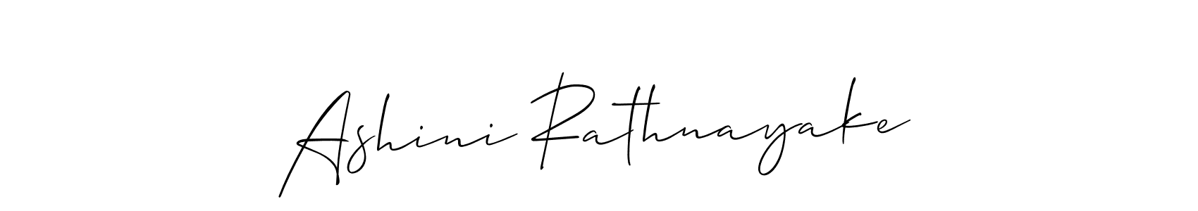 Make a beautiful signature design for name Ashini Rathnayake. With this signature (Allison_Script) style, you can create a handwritten signature for free. Ashini Rathnayake signature style 2 images and pictures png