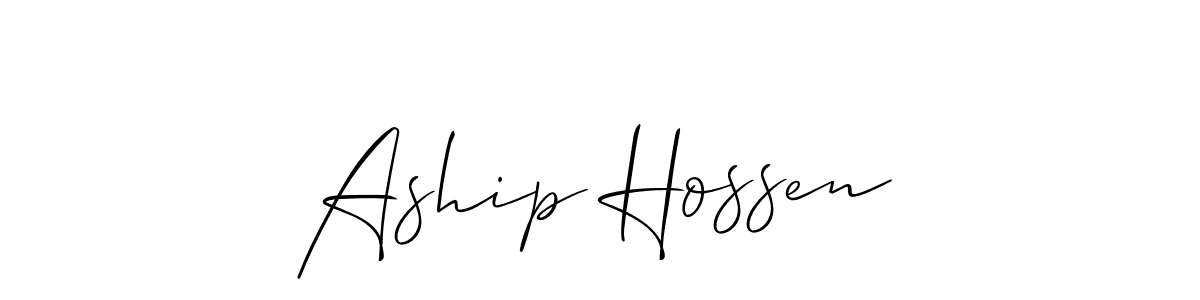 Once you've used our free online signature maker to create your best signature Allison_Script style, it's time to enjoy all of the benefits that Aship Hossen name signing documents. Aship Hossen signature style 2 images and pictures png