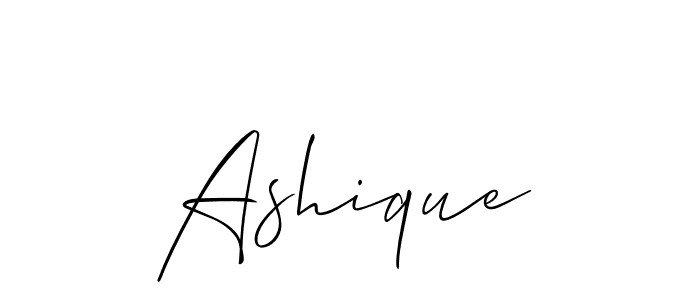 if you are searching for the best signature style for your name Ashique. so please give up your signature search. here we have designed multiple signature styles  using Allison_Script. Ashique signature style 2 images and pictures png