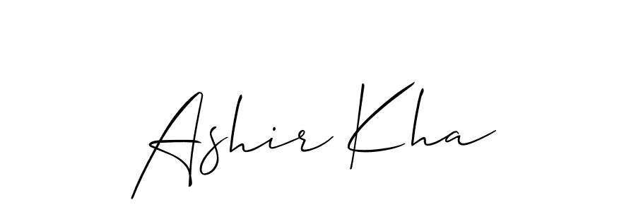 How to make Ashir Kha signature? Allison_Script is a professional autograph style. Create handwritten signature for Ashir Kha name. Ashir Kha signature style 2 images and pictures png