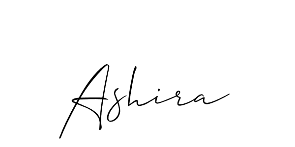 Make a beautiful signature design for name Ashira. With this signature (Allison_Script) style, you can create a handwritten signature for free. Ashira signature style 2 images and pictures png