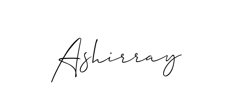 Allison_Script is a professional signature style that is perfect for those who want to add a touch of class to their signature. It is also a great choice for those who want to make their signature more unique. Get Ashirray name to fancy signature for free. Ashirray signature style 2 images and pictures png