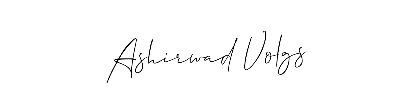 Once you've used our free online signature maker to create your best signature Allison_Script style, it's time to enjoy all of the benefits that Ashirwad Volgs name signing documents. Ashirwad Volgs signature style 2 images and pictures png