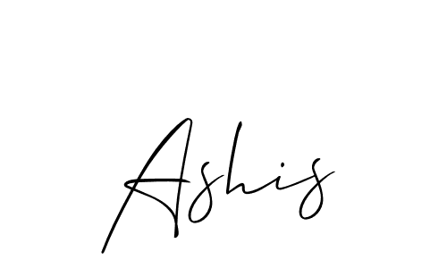 Use a signature maker to create a handwritten signature online. With this signature software, you can design (Allison_Script) your own signature for name Ashis. Ashis signature style 2 images and pictures png