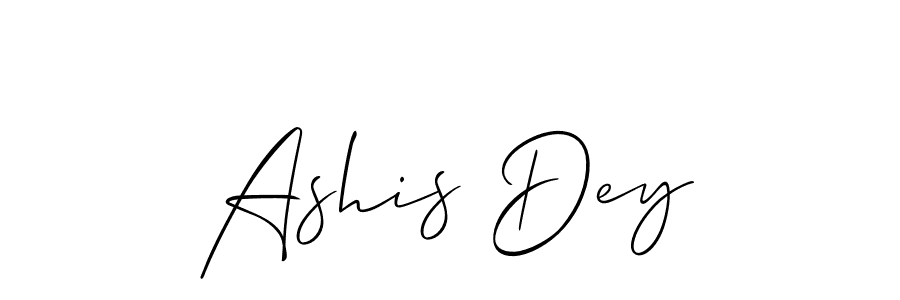 It looks lik you need a new signature style for name Ashis Dey. Design unique handwritten (Allison_Script) signature with our free signature maker in just a few clicks. Ashis Dey signature style 2 images and pictures png