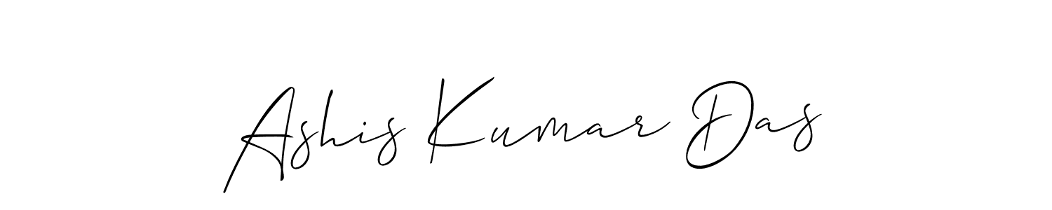 You should practise on your own different ways (Allison_Script) to write your name (Ashis Kumar Das) in signature. don't let someone else do it for you. Ashis Kumar Das signature style 2 images and pictures png