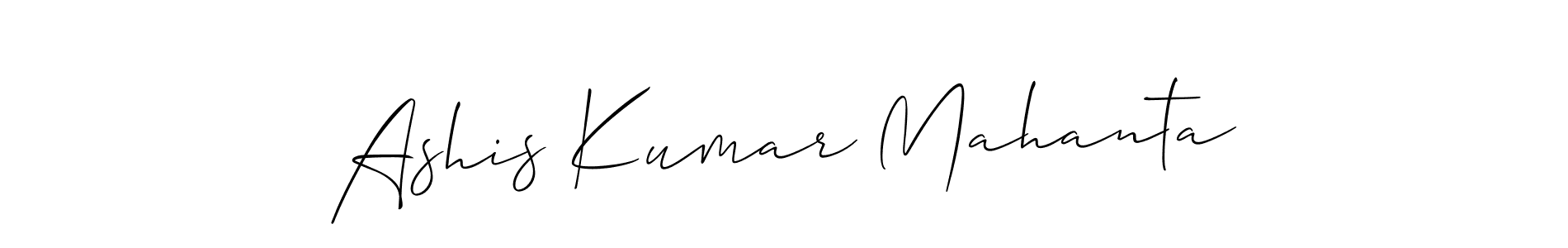 Also we have Ashis Kumar Mahanta name is the best signature style. Create professional handwritten signature collection using Allison_Script autograph style. Ashis Kumar Mahanta signature style 2 images and pictures png