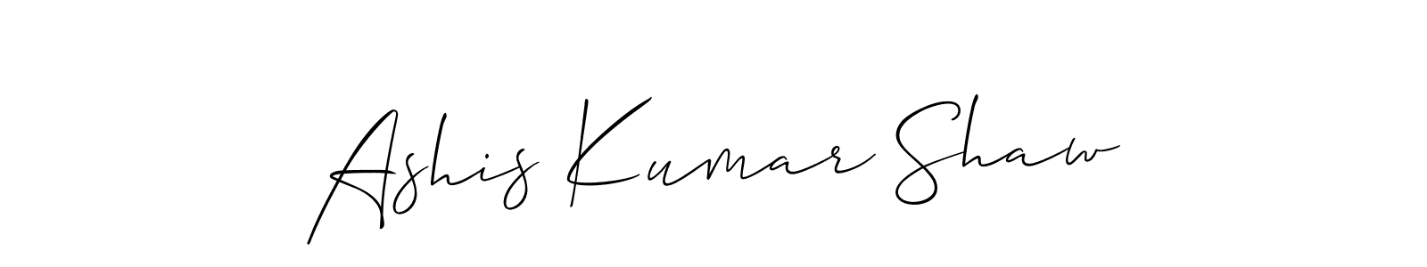 Also You can easily find your signature by using the search form. We will create Ashis Kumar Shaw name handwritten signature images for you free of cost using Allison_Script sign style. Ashis Kumar Shaw signature style 2 images and pictures png