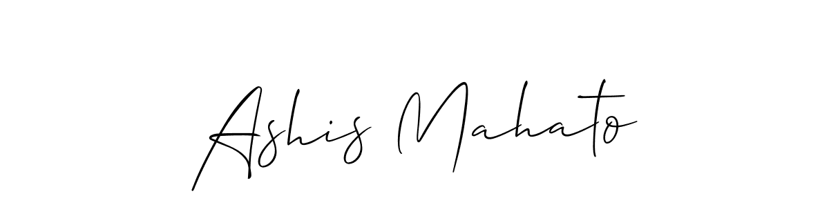 How to make Ashis Mahato name signature. Use Allison_Script style for creating short signs online. This is the latest handwritten sign. Ashis Mahato signature style 2 images and pictures png
