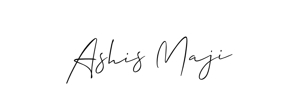 Similarly Allison_Script is the best handwritten signature design. Signature creator online .You can use it as an online autograph creator for name Ashis Maji. Ashis Maji signature style 2 images and pictures png