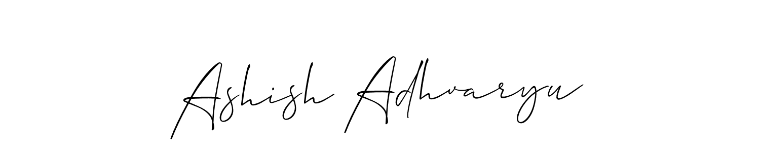 You can use this online signature creator to create a handwritten signature for the name Ashish Adhvaryu. This is the best online autograph maker. Ashish Adhvaryu signature style 2 images and pictures png