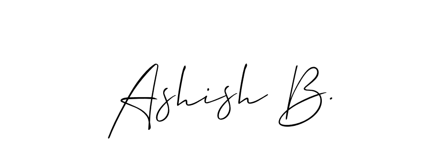 Once you've used our free online signature maker to create your best signature Allison_Script style, it's time to enjoy all of the benefits that Ashish B. name signing documents. Ashish B. signature style 2 images and pictures png