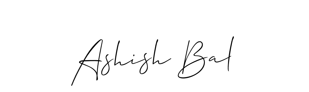 Ashish Bal stylish signature style. Best Handwritten Sign (Allison_Script) for my name. Handwritten Signature Collection Ideas for my name Ashish Bal. Ashish Bal signature style 2 images and pictures png