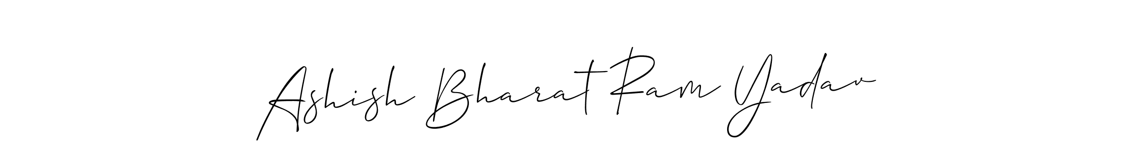 Ashish Bharat Ram Yadav stylish signature style. Best Handwritten Sign (Allison_Script) for my name. Handwritten Signature Collection Ideas for my name Ashish Bharat Ram Yadav. Ashish Bharat Ram Yadav signature style 2 images and pictures png