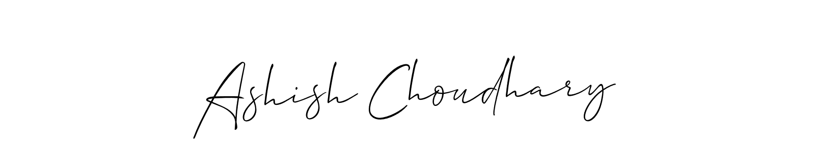 How to Draw Ashish Choudhary signature style? Allison_Script is a latest design signature styles for name Ashish Choudhary. Ashish Choudhary signature style 2 images and pictures png