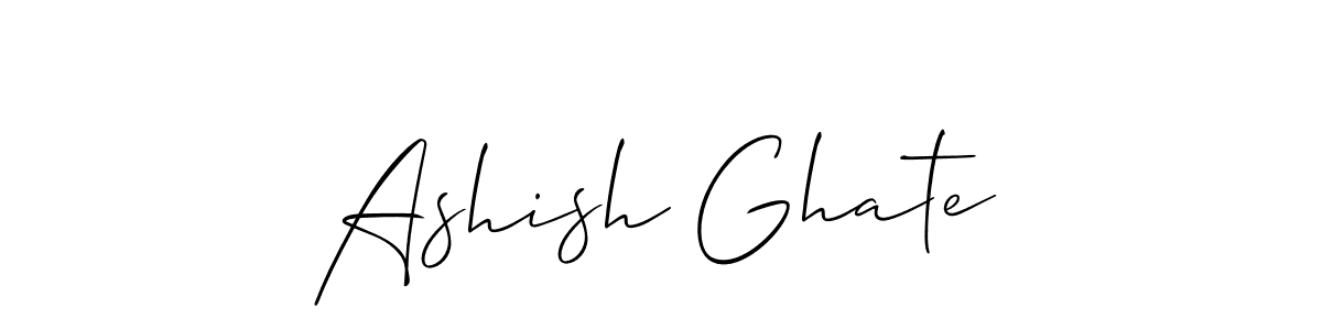 Make a short Ashish Ghate signature style. Manage your documents anywhere anytime using Allison_Script. Create and add eSignatures, submit forms, share and send files easily. Ashish Ghate signature style 2 images and pictures png