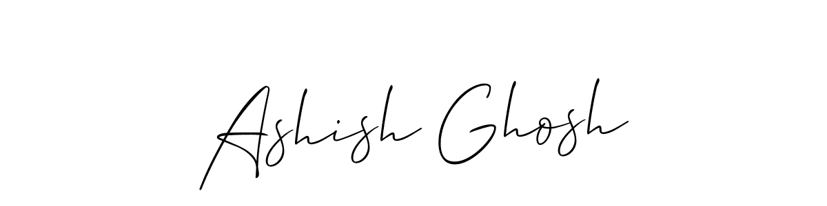 You should practise on your own different ways (Allison_Script) to write your name (Ashish Ghosh) in signature. don't let someone else do it for you. Ashish Ghosh signature style 2 images and pictures png