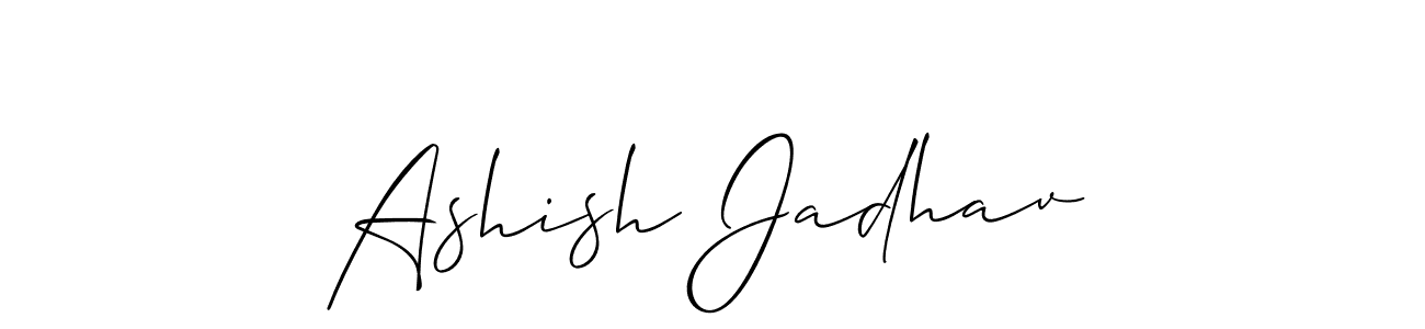 You should practise on your own different ways (Allison_Script) to write your name (Ashish Jadhav) in signature. don't let someone else do it for you. Ashish Jadhav signature style 2 images and pictures png