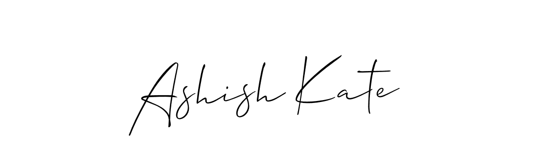 How to Draw Ashish Kate signature style? Allison_Script is a latest design signature styles for name Ashish Kate. Ashish Kate signature style 2 images and pictures png