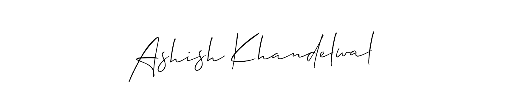 Make a beautiful signature design for name Ashish Khandelwal. Use this online signature maker to create a handwritten signature for free. Ashish Khandelwal signature style 2 images and pictures png