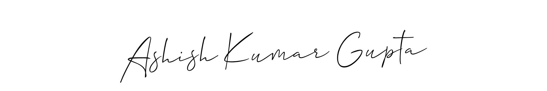 Also we have Ashish Kumar Gupta name is the best signature style. Create professional handwritten signature collection using Allison_Script autograph style. Ashish Kumar Gupta signature style 2 images and pictures png