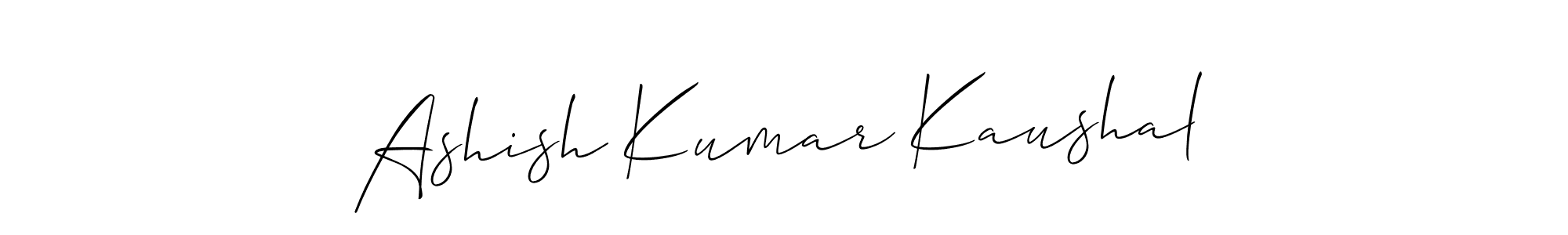 It looks lik you need a new signature style for name Ashish Kumar Kaushal. Design unique handwritten (Allison_Script) signature with our free signature maker in just a few clicks. Ashish Kumar Kaushal signature style 2 images and pictures png