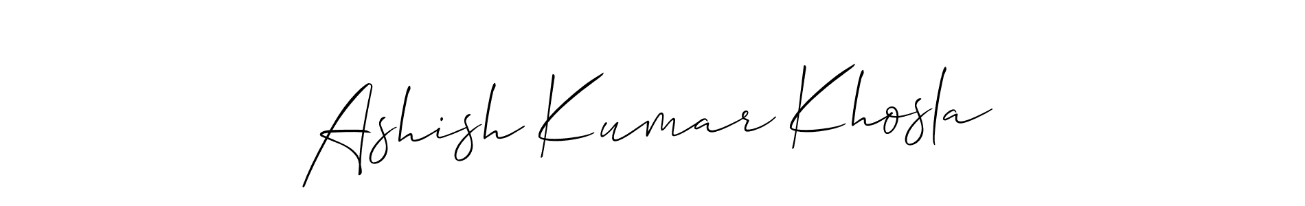 You can use this online signature creator to create a handwritten signature for the name Ashish Kumar Khosla. This is the best online autograph maker. Ashish Kumar Khosla signature style 2 images and pictures png