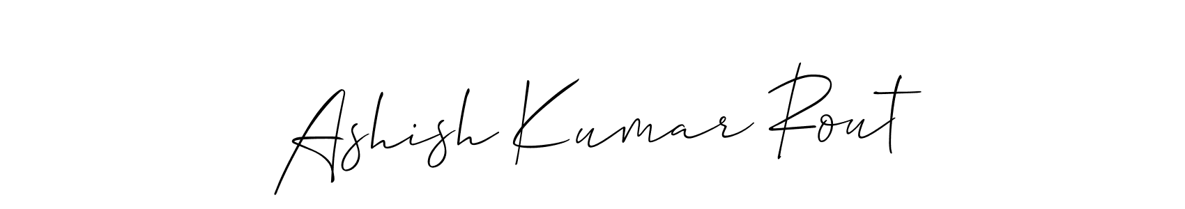 Also we have Ashish Kumar Rout name is the best signature style. Create professional handwritten signature collection using Allison_Script autograph style. Ashish Kumar Rout signature style 2 images and pictures png