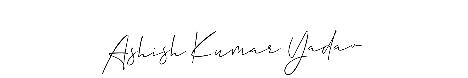 It looks lik you need a new signature style for name Ashish Kumar Yadav. Design unique handwritten (Allison_Script) signature with our free signature maker in just a few clicks. Ashish Kumar Yadav signature style 2 images and pictures png