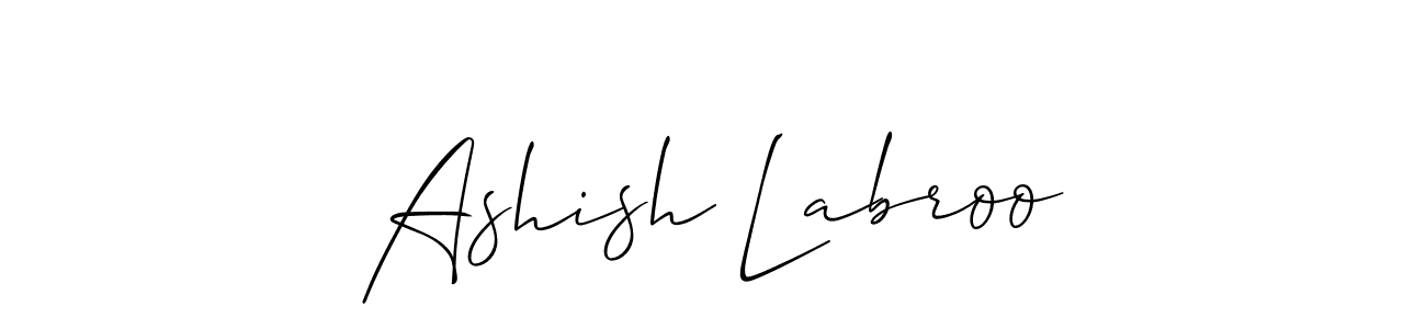Also we have Ashish Labroo name is the best signature style. Create professional handwritten signature collection using Allison_Script autograph style. Ashish Labroo signature style 2 images and pictures png