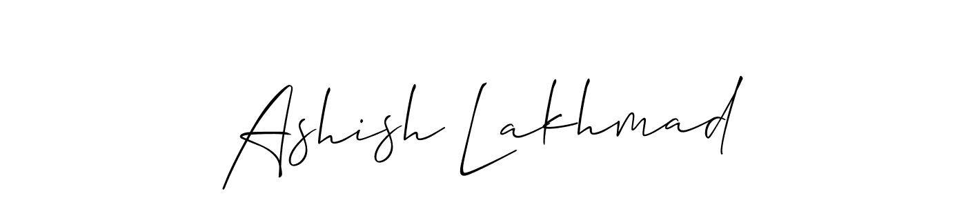 Ashish Lakhmad stylish signature style. Best Handwritten Sign (Allison_Script) for my name. Handwritten Signature Collection Ideas for my name Ashish Lakhmad. Ashish Lakhmad signature style 2 images and pictures png