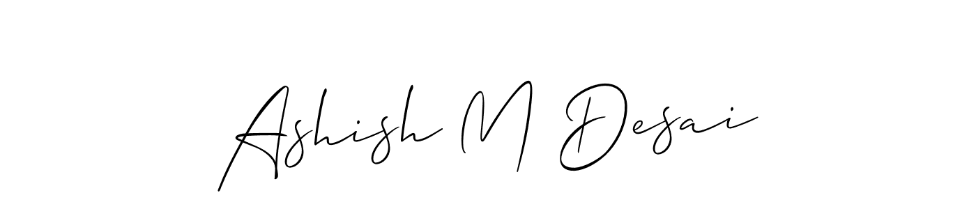 Similarly Allison_Script is the best handwritten signature design. Signature creator online .You can use it as an online autograph creator for name Ashish M Desai. Ashish M Desai signature style 2 images and pictures png