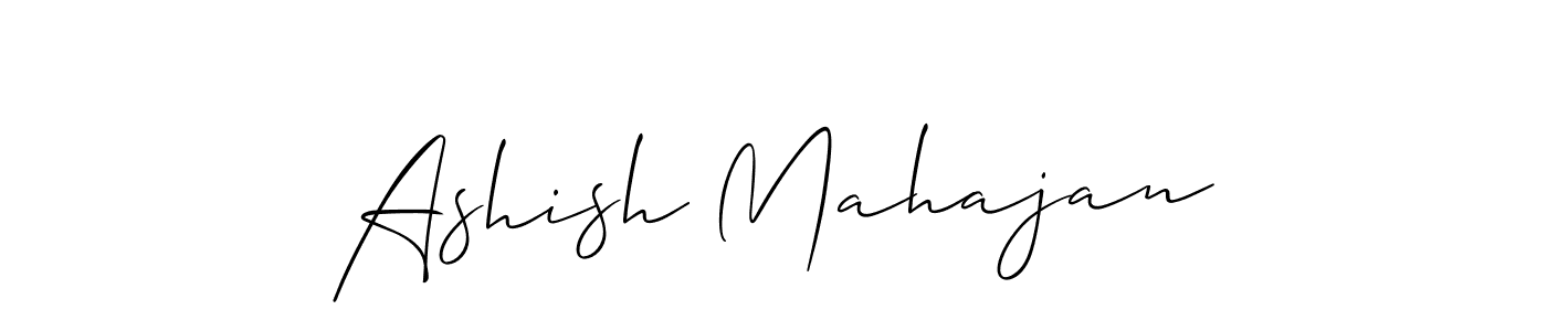 Design your own signature with our free online signature maker. With this signature software, you can create a handwritten (Allison_Script) signature for name Ashish Mahajan. Ashish Mahajan signature style 2 images and pictures png