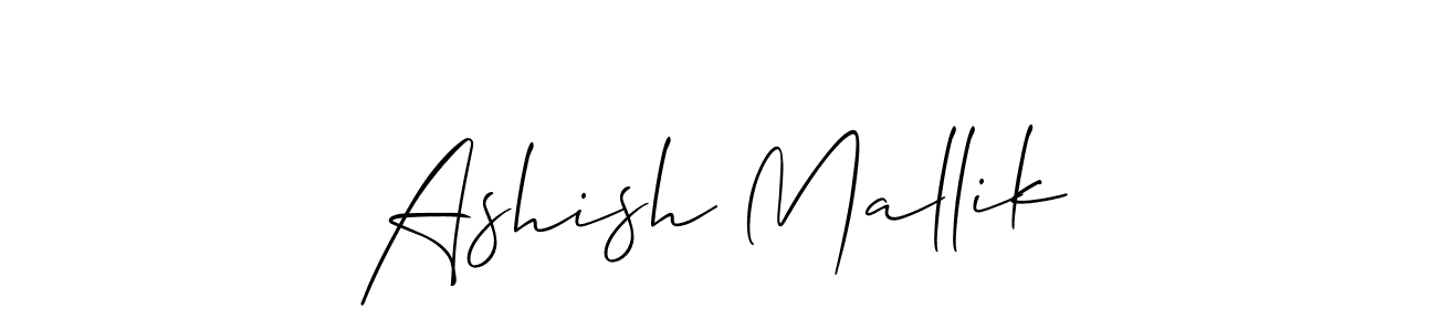 How to Draw Ashish Mallik signature style? Allison_Script is a latest design signature styles for name Ashish Mallik. Ashish Mallik signature style 2 images and pictures png