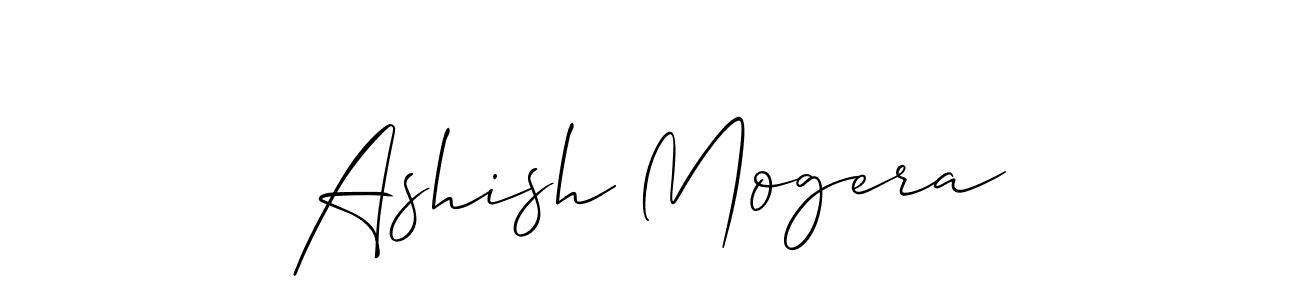 Make a short Ashish Mogera signature style. Manage your documents anywhere anytime using Allison_Script. Create and add eSignatures, submit forms, share and send files easily. Ashish Mogera signature style 2 images and pictures png