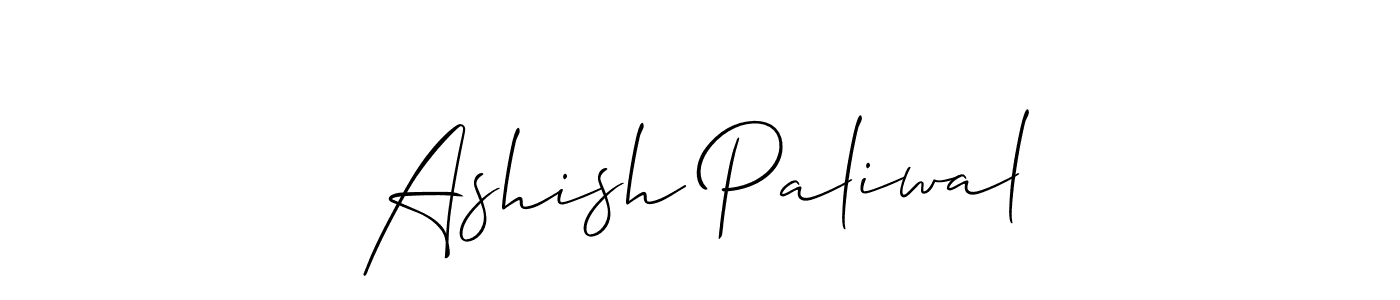 if you are searching for the best signature style for your name Ashish Paliwal. so please give up your signature search. here we have designed multiple signature styles  using Allison_Script. Ashish Paliwal signature style 2 images and pictures png