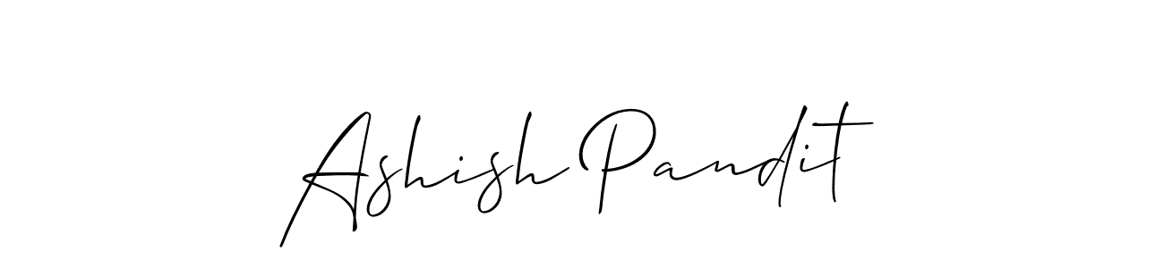 Ashish Pandit stylish signature style. Best Handwritten Sign (Allison_Script) for my name. Handwritten Signature Collection Ideas for my name Ashish Pandit. Ashish Pandit signature style 2 images and pictures png