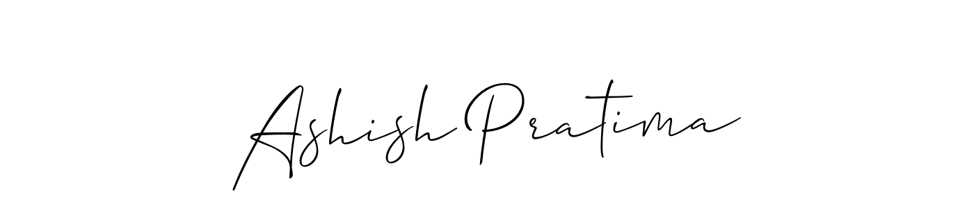 How to Draw Ashish Pratima signature style? Allison_Script is a latest design signature styles for name Ashish Pratima. Ashish Pratima signature style 2 images and pictures png