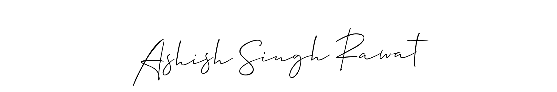 Also we have Ashish Singh Rawat name is the best signature style. Create professional handwritten signature collection using Allison_Script autograph style. Ashish Singh Rawat signature style 2 images and pictures png