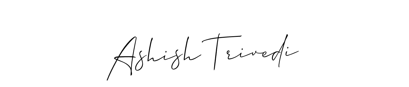 Create a beautiful signature design for name Ashish Trivedi. With this signature (Allison_Script) fonts, you can make a handwritten signature for free. Ashish Trivedi signature style 2 images and pictures png