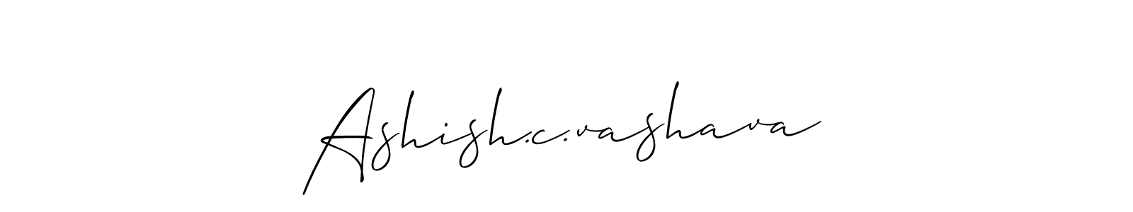 How to make Ashish.c.vashava signature? Allison_Script is a professional autograph style. Create handwritten signature for Ashish.c.vashava name. Ashish.c.vashava signature style 2 images and pictures png