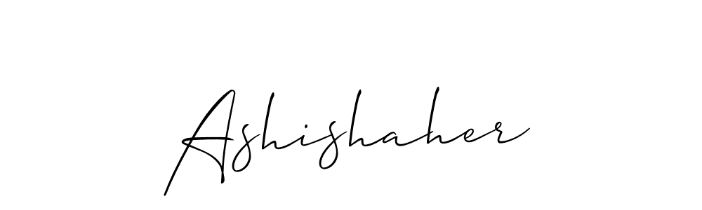 How to make Ashishaher signature? Allison_Script is a professional autograph style. Create handwritten signature for Ashishaher name. Ashishaher signature style 2 images and pictures png