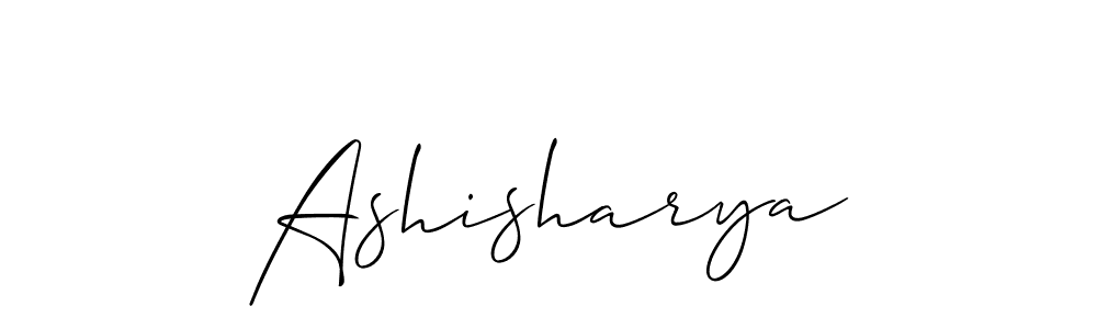 How to make Ashisharya signature? Allison_Script is a professional autograph style. Create handwritten signature for Ashisharya name. Ashisharya signature style 2 images and pictures png