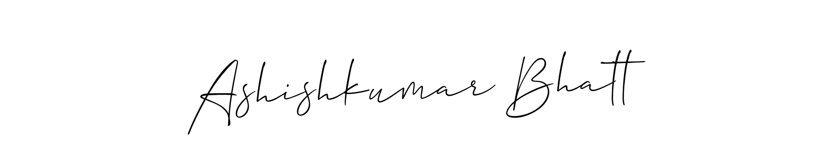 You should practise on your own different ways (Allison_Script) to write your name (Ashishkumar Bhatt) in signature. don't let someone else do it for you. Ashishkumar Bhatt signature style 2 images and pictures png