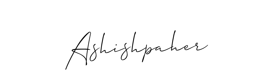 Make a beautiful signature design for name Ashishpaher. With this signature (Allison_Script) style, you can create a handwritten signature for free. Ashishpaher signature style 2 images and pictures png