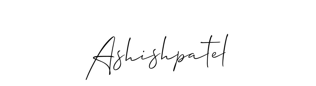Make a beautiful signature design for name Ashishpatel. With this signature (Allison_Script) style, you can create a handwritten signature for free. Ashishpatel signature style 2 images and pictures png