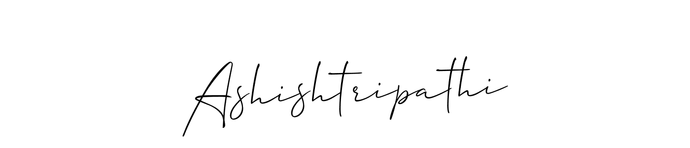 How to make Ashishtripathi signature? Allison_Script is a professional autograph style. Create handwritten signature for Ashishtripathi name. Ashishtripathi signature style 2 images and pictures png