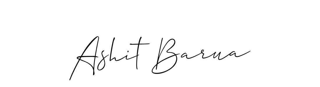 You should practise on your own different ways (Allison_Script) to write your name (Ashit Barua) in signature. don't let someone else do it for you. Ashit Barua signature style 2 images and pictures png