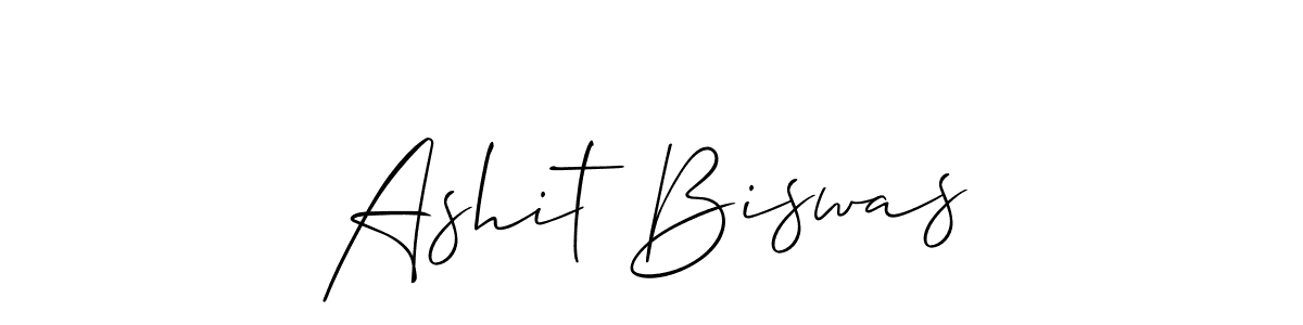 Use a signature maker to create a handwritten signature online. With this signature software, you can design (Allison_Script) your own signature for name Ashit Biswas. Ashit Biswas signature style 2 images and pictures png