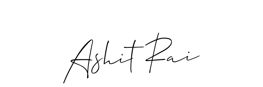 It looks lik you need a new signature style for name Ashit Rai. Design unique handwritten (Allison_Script) signature with our free signature maker in just a few clicks. Ashit Rai signature style 2 images and pictures png